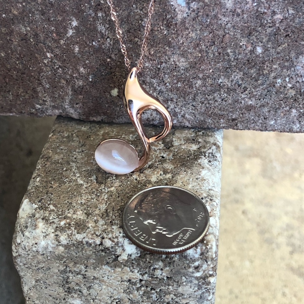 Musical Note Pendant Necklace - Picture 3 of 7